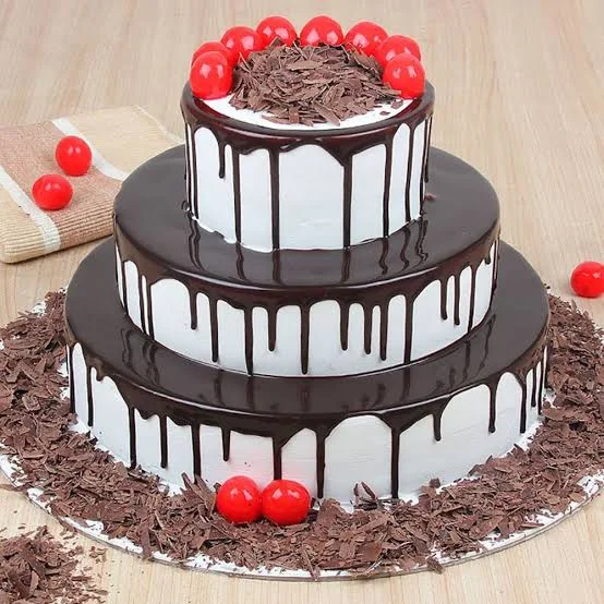 Black Forest Cake Cherry On Top 3 Tier 