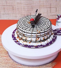 Blackish Butterscotch Cake - 1KG, Eggless