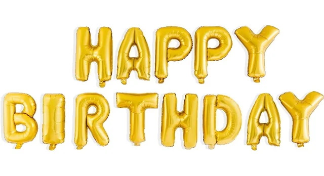 Happy Birthday Alphabet Letter Foil Balloon