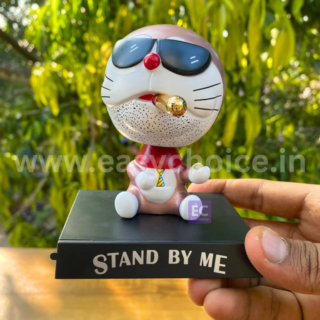 Premium High Detailed Cool Smoking Doraemon Bobblehead Miniature