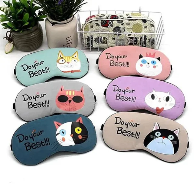 Premium Cute Cartoon Designed Eye Mask With Cooling Gel