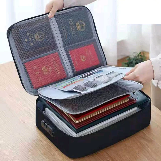 High Quality Multilayered Files, Passport, Cards, Certificates And All Documents Oraganiser With Handle For Easy Carrying