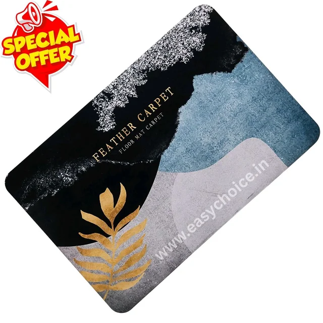 High Quality Feather Carpet Luxury Anti Slip Water Absorbing Mat PM25