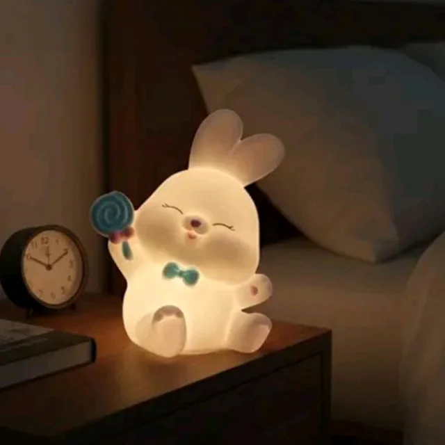 Super Cute Sleeping Cute Candy Bunny Night Light And Best Gift EC1077