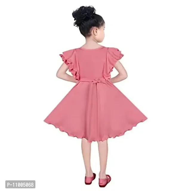 S.M MUNIF Dresses Trendy Dress for Baby/Kids Girls Frock Wedding Dress| Kids Fancy Frock Dresses Cotton Blend Fabric 11005068 - Mona Lisa, 11 To 12 Years