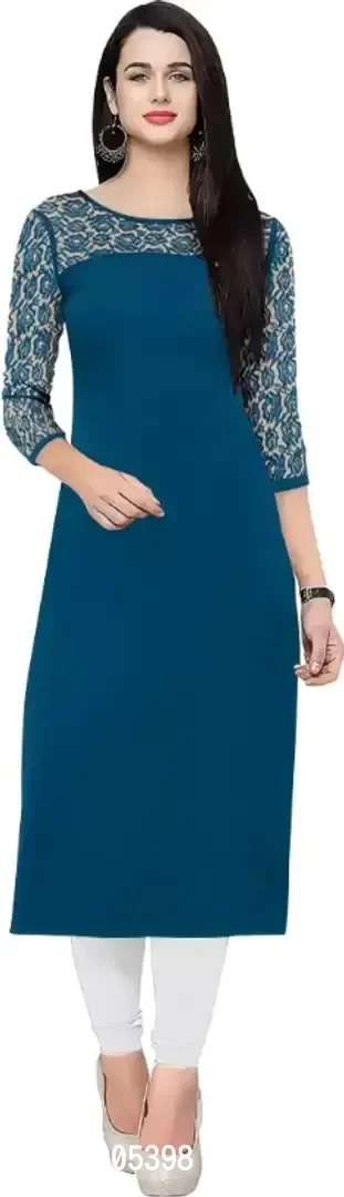 Classic Crepe Solid Kurtis For Women 8905397 - 3XL