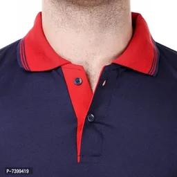 Contemporary Polyester Blend Solid Polos For Men- Pack Of 2) 7399419 - XL
