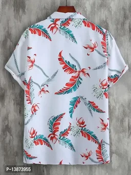 Stylish Lycra Short Sleeve Shirt For Men 13873955 - M