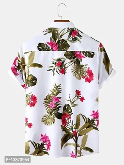 Stylish Lycra Short Sleeve Shirt For Men 13873954 - M
