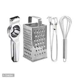 Oc9 Stainless Steel Lemon Squeezer Grater Pakkad Egg Whisk for Kitchen Tool Set 7246354
