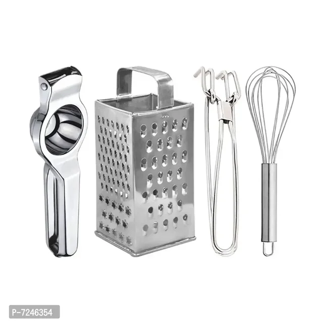 Oc9 Stainless Steel Lemon Squeezer Grater Pakkad Egg Whisk for Kitchen Tool Set 7246354