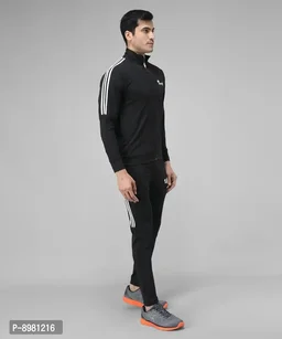 Stylish Fancy Cotton Blend Solid Regular Fit Tracksuit For Men 8981216 - XL