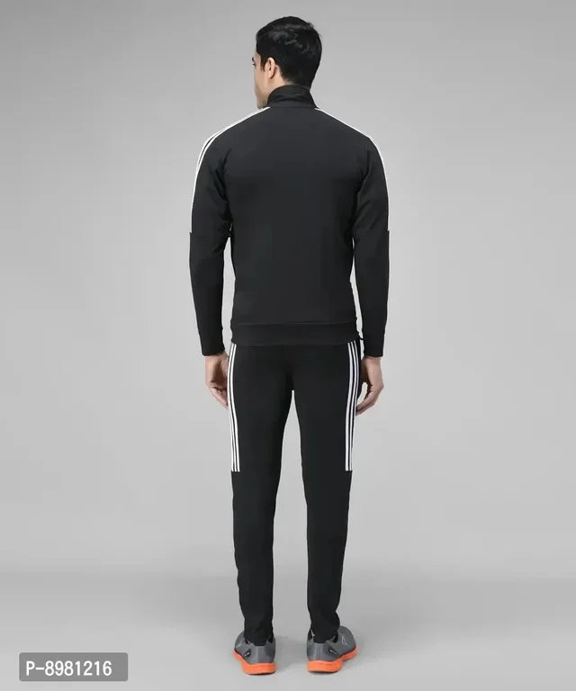 Stylish Fancy Cotton Blend Solid Regular Fit Tracksuit For Men 8981216 - XL