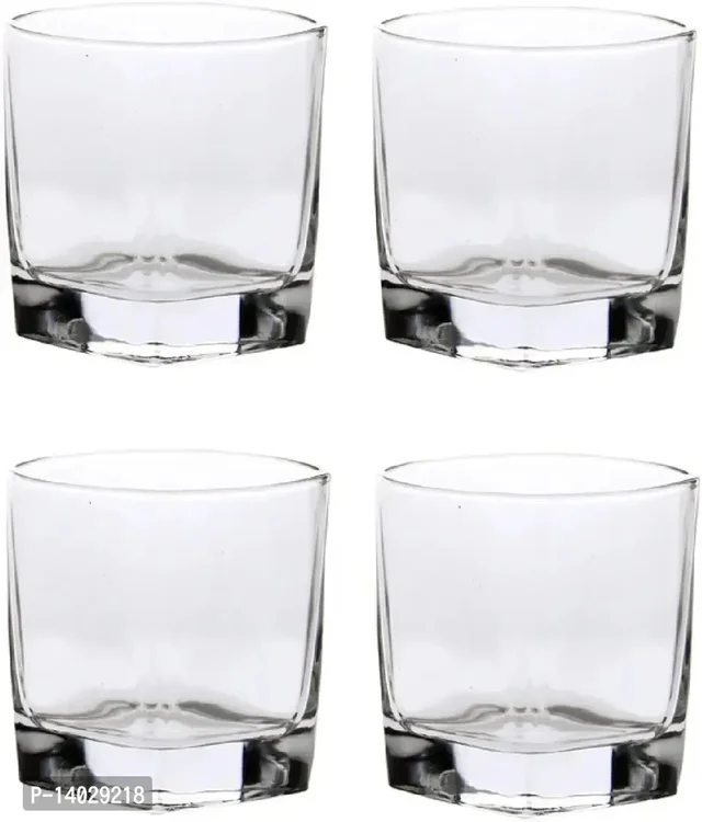 Multipurpose Drinking Glass -FM1, Pack Of 4, 170 Ml, Transparent 14029218