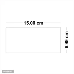 Designer 20 Rectangle Mirror Stickers For Wall, Kitchen- Silver 7131777