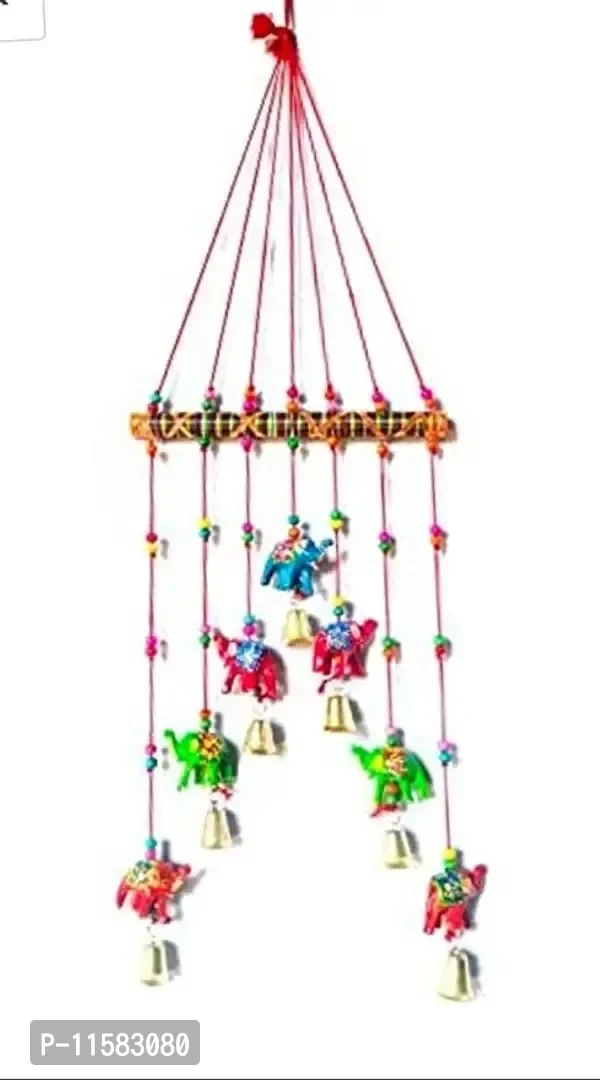 Crafts Wind Chime For Hathi Line For Home Decore For Office For Showpiease For Latkan11583080