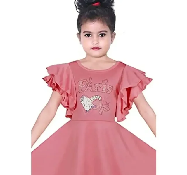 S.M MUNIF Dresses Trendy Dress for Baby/Kids Girls Frock Wedding Dress| Kids Fancy Frock Dresses Cotton Blend Fabric 11005068 - Mona Lisa, 8Years 9years