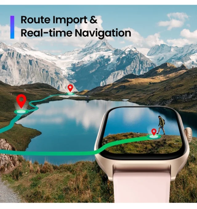 Fashion Smartwatch, 1.78rdquo; AMOLED Display with Premium Metal Body, Multiple Sports Modes with 100+ Watchfaces, Complete Health Suite with Stress Monitor, 7 Days Battery Life 3 ATM 14637672
