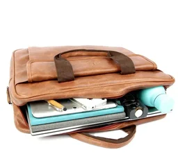 Trendy Men and Women Synthetic Leather Casual Travel/Office Laptop Messenger Bag10046055