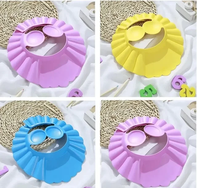 Trendy Baby Bath Shower Cap Adjustable Eva Cap With Ear And Eye Protection 10939690