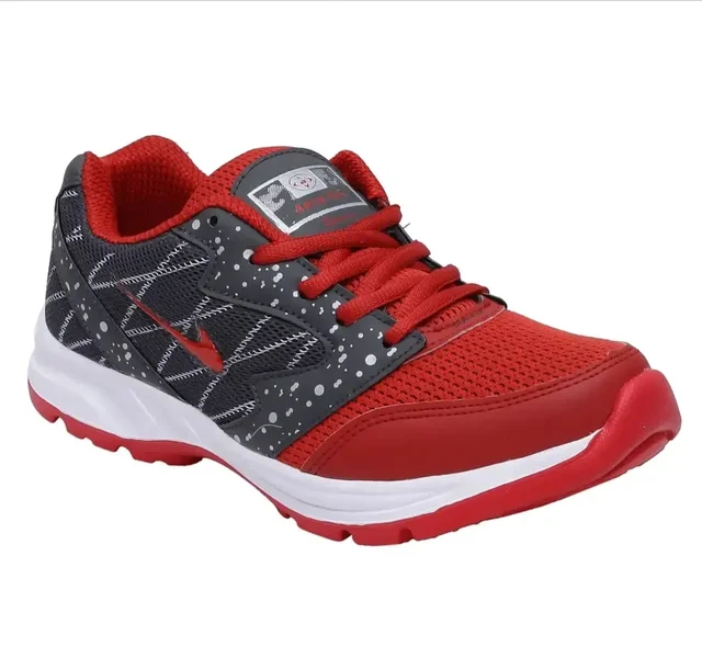 Men Sport Red Mesh Running Shoes 2229182 - IND 9