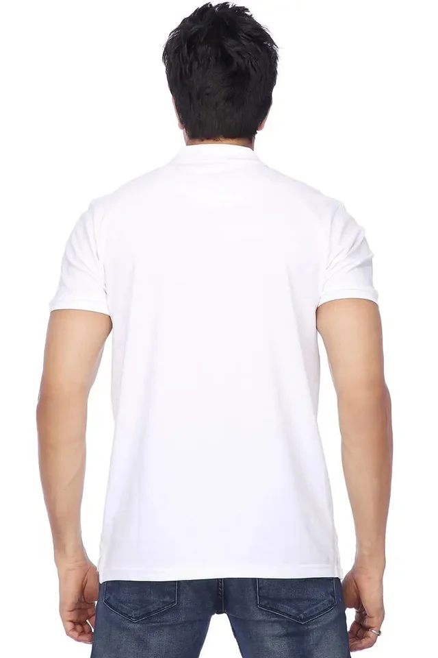 Men Multicolored Polyester Blend Slim Fit Polos T-Shirt (Pack of 2) - XL