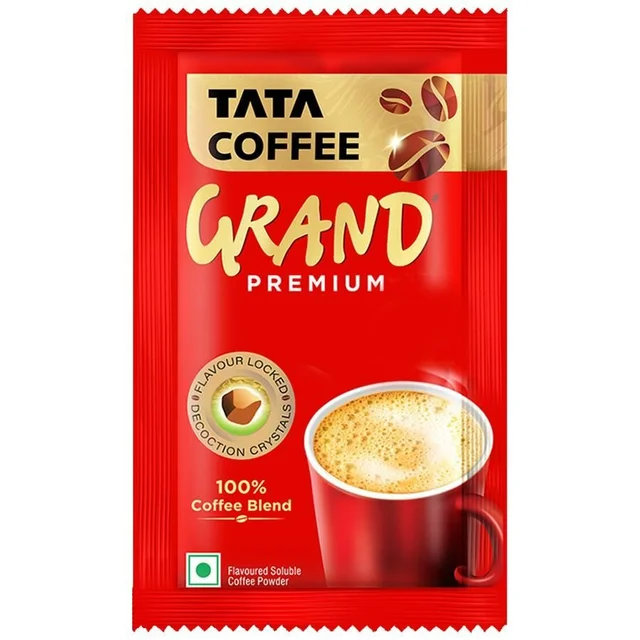 Tata Coffee Grand Premium Instant Coffee - 100% Coffee Blend - 5GM to 6GM (Pack of 30)