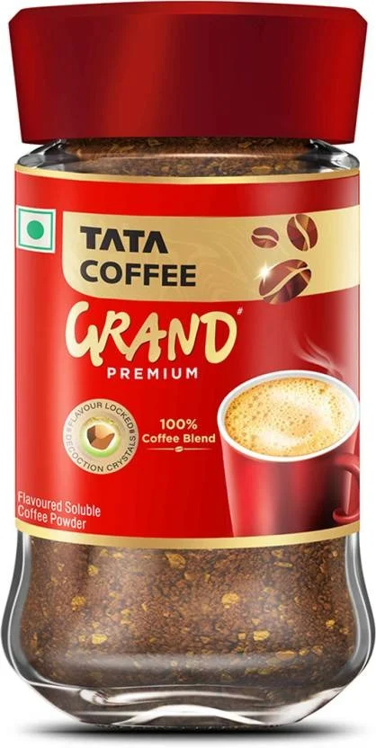 Tata Coffee Grand Premium Instant Coffee - 100% Coffee Blend Jar - 45GM