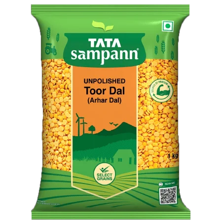 Tata Sampann Unpolished Toor / Arhar Dal - 30KG