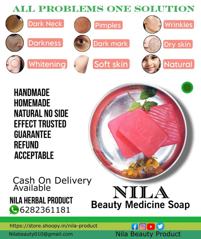 5 NILA BEAUTY MEDICINE SOAP refund acceptable - Pink Flamingo, Handmade, 65 Gram