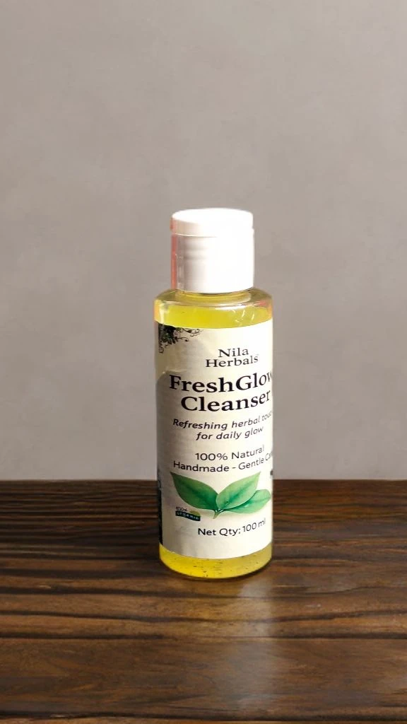 Nila Herbals Freshglow Cleanser 100 ML - 100ml, Pale Canary, Daily Use