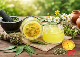 Face Gel 40 PLUS GOLD BEAUTY MEDICINE GEL - 50 Ml, Laser Lemon, Specialy Made For Above 40 age
