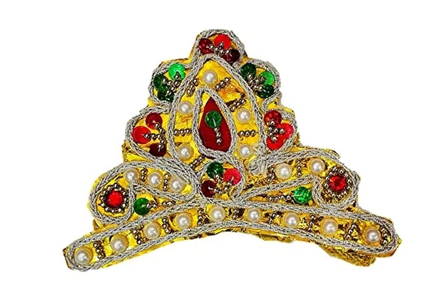PK HUB Krishna Dandiya Garbha Navratri Dress Dhoti, Mala, Bandhani, Bansuri, Kamarbandh, Mukut, Morpankh and Patka for Krishna Janmashtami - 1-2year