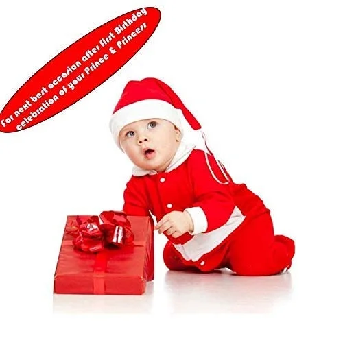 PK HUB New Santa Claus Dress Costume for Boys Girls Kids - 2-3year