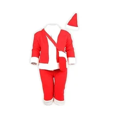 PK HUB New Santa Claus Dress Costume for Boys Girls Kids - 2-3year