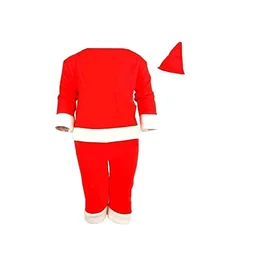 PK HUB New Santa Claus Dress Costume for Boys Girls Kids - 2-3year