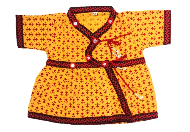 Boys Kids Ethnic Printed Design Cotton Dhoti Kurta Chaniya Choli Set For Casual, Festival, occasional Boys set - 1Y - 2Y