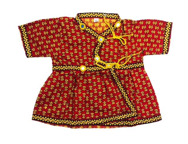 Boys Kids Ethnic Printed Design Cotton Dhoti Kurta Chaniya Choli Set For Casual, Festival, occasional Boys set - 1Y - 2Y