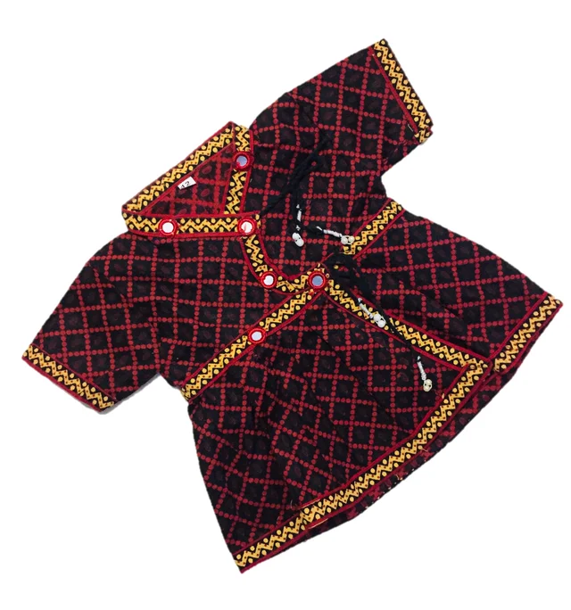 Boys Kids Ethnic Printed Design Cotton Dhoti Kurta Chaniya Choli Set For Casual, Festival, occasional Boys set - 1Y - 2Y