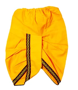 Boys Kids Ethnic Printed Design Cotton Dhoti Kurta Chaniya Choli Set For Casual, Festival, occasional Boys set - 1Y - 2Y