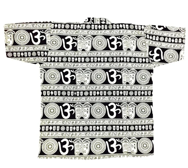 PK HUB Baby Boys & Girls Cotton Om OM Printed Short Kurta - T-Shirt (Pack of 1) - 3-4 Years, 100, Yellow