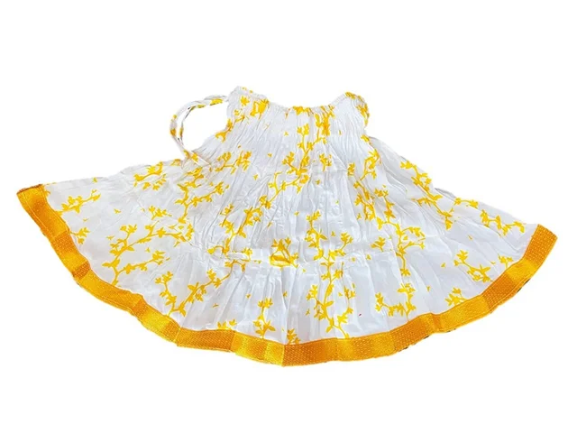 PK HUB Baby Girl's Cotton Readymade Printed Lehenga Choli - 1-2 Years