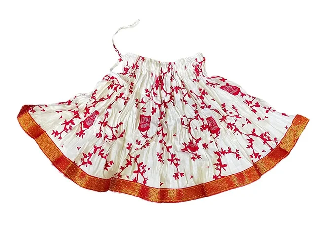 PK HUB Baby Girl's Cotton Readymade Printed Lehenga Choli - 1-2 Years