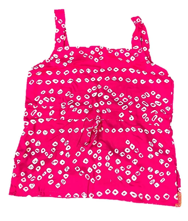 PK HUB Baby Girl's Cotton Readymade Printed Lehenga Choli - 1-2 Years