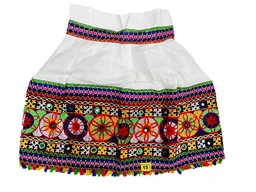 PK hub Fastive & Function Full stitches Ghagar Choli,leghnga Choli,Chania Choli Designer piece embroidery pattern for kids Girls - 1-2 Years