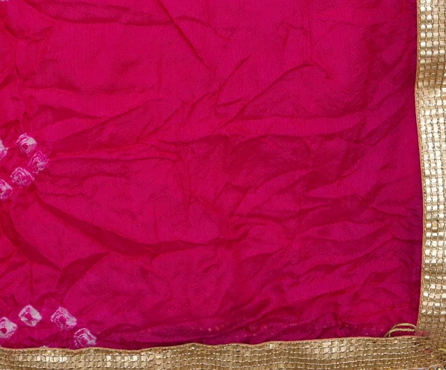 PK HUB Women's Silk Bandhej Multicolor Dupatta - FREE SIZE, Multicolor