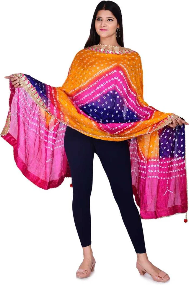 PK HUB®
Art Silk Self Design Multicolor Women Dupatta - FREE SIZE, Multicolor