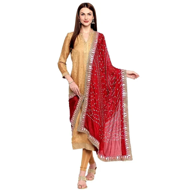 PK HUB®
Art Silk Self Design Multicolor Women Dupatta - FREE SIZE, Red