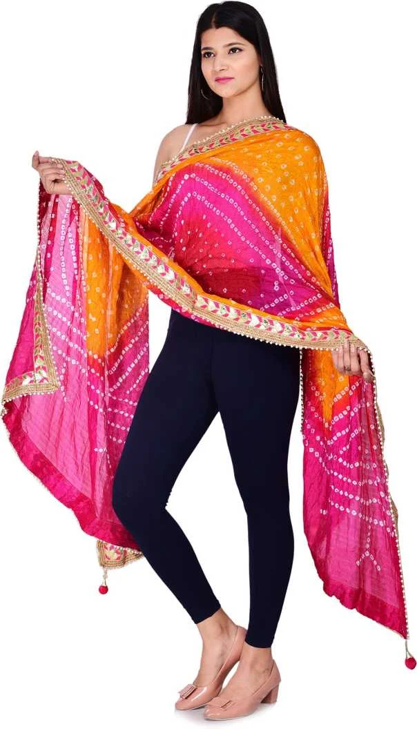 PK HUB®
Art Silk Self Design Multicolor Women Dupatta - FREE SIZE, Multicolor
