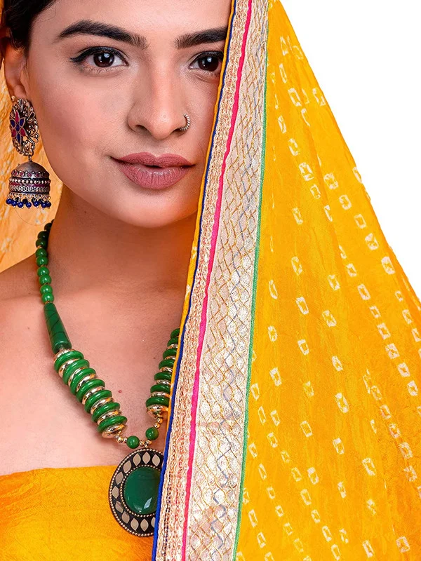PK HUB® Women's Silk Semi-stitched Lehenga Choli - Free Size, Yellow